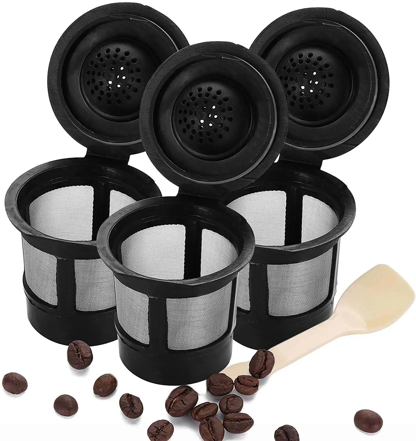 Coffee Tea Spoon - Herbruikbare koffiepads, hervulbare K-Cup, brouwmand voor
