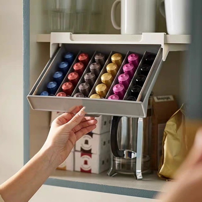 Coffee Tea Organizer - Koffiecapsulehouder Capsule Koffie Theezakje Opbergrek Lade