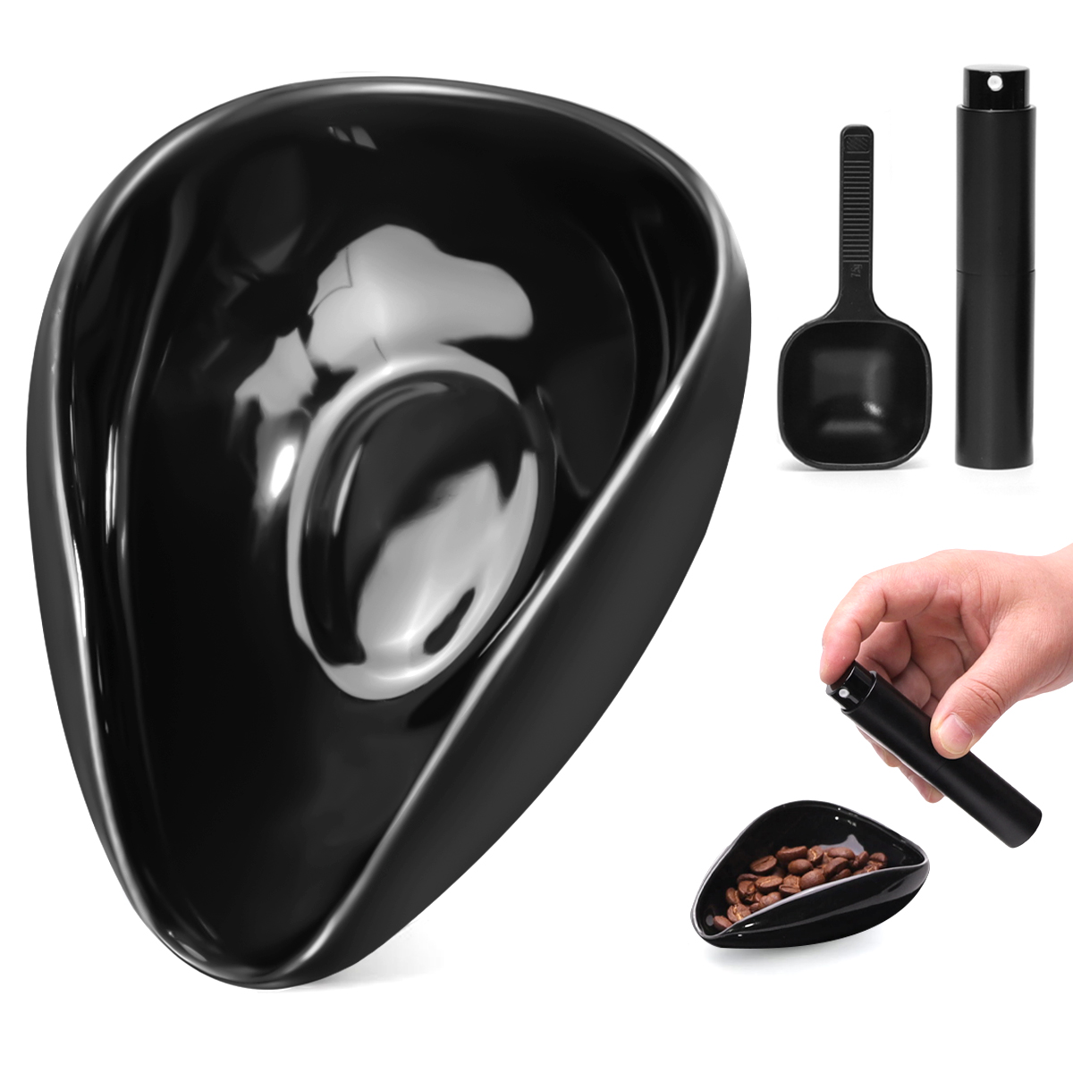 Coffee Tea Spoon - Leeseph Koffiebonen doseerbeker en lepelset, keramische