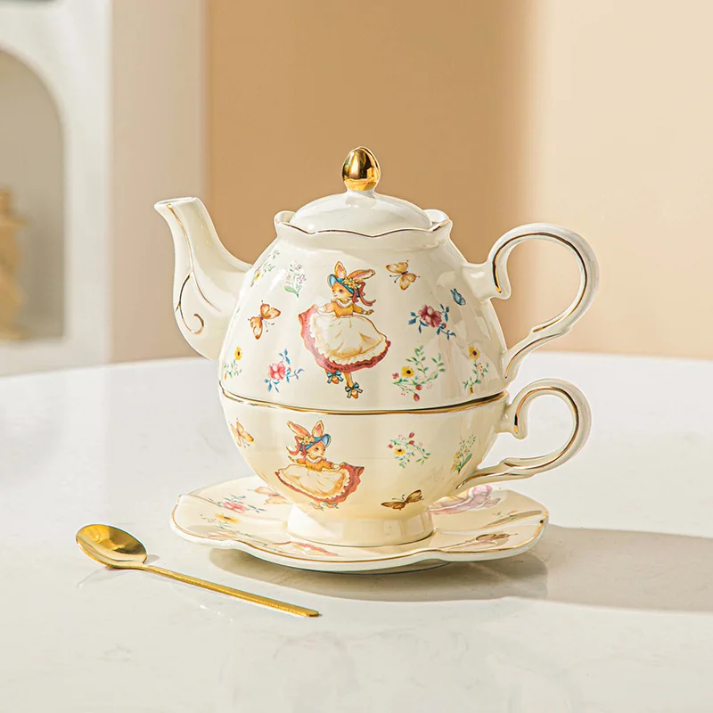 Draw Coffee And Tea - Engelse keramische kop Alice Rabbit met