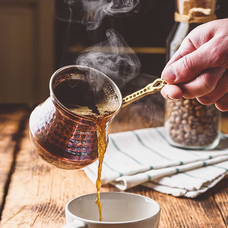 Coffee Tea Pots - Türkiye koffiepot, melkthee dunne kopergerei, gesneden