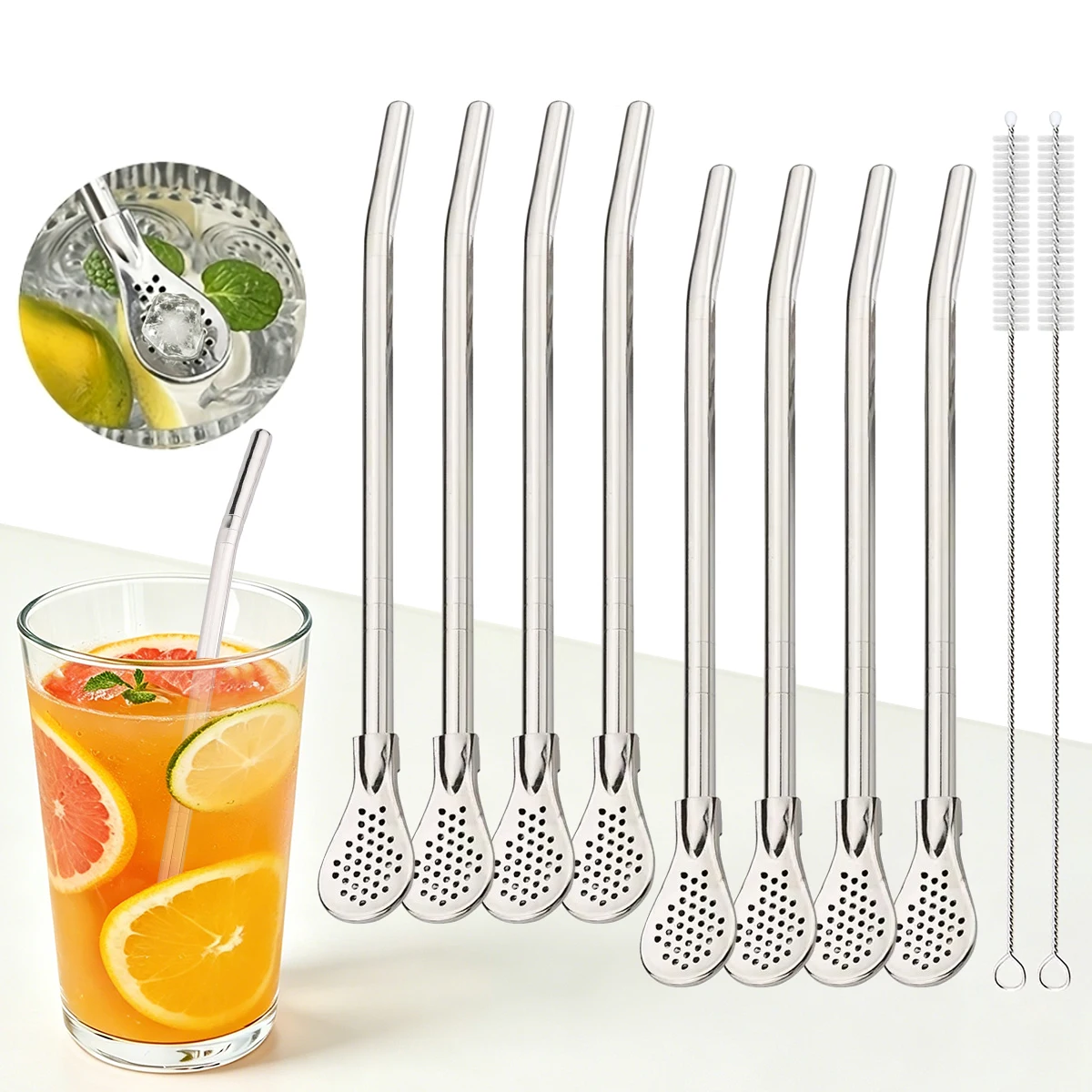 Coffee Tea Spoon - 8 Stuks Filter Thee Stro Lepel