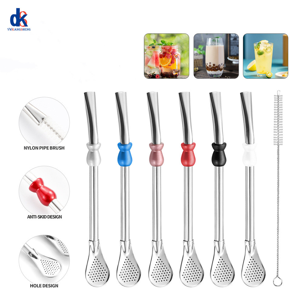 Dispenser Coffee And Tea - Hete Aanbieding Herbruikbare Rietjeslepel Roestvrij Staal
