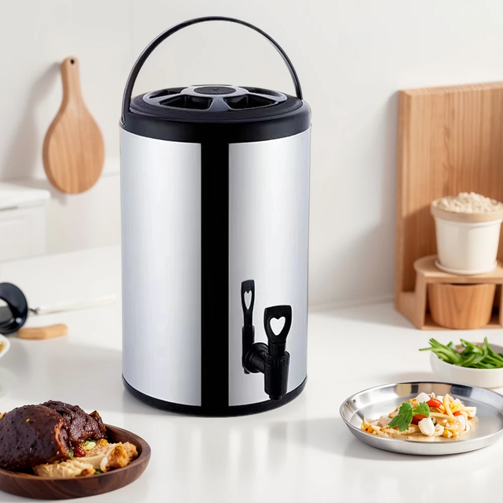 Dispenser Coffee And Tea - Dubbelwandige isolatie-emmer van roestvrij staal, geïsoleerde