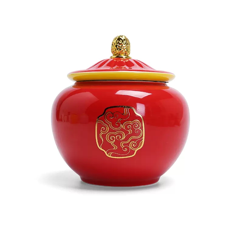 Coffee Tea In Chinese - Gele keramische pot in Chinese stijl,