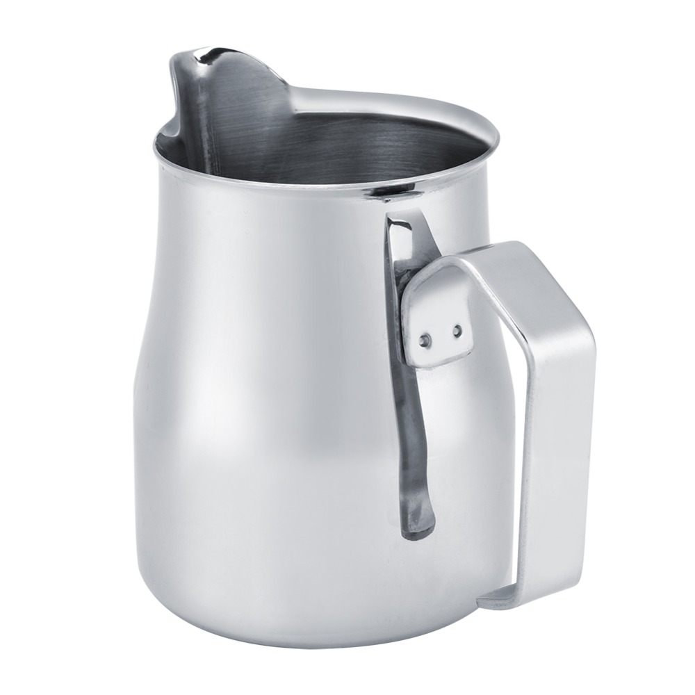Barista Milk Jug - RVS Koffiekan Zilver 750ml/25oz Melkopschuimer 550ml/18oz
