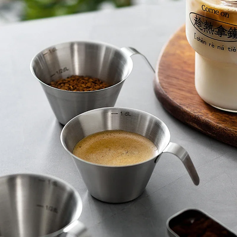 Barista Milk Jug - 100 ml Maatbeker Rvs Espressokopjes Kleine