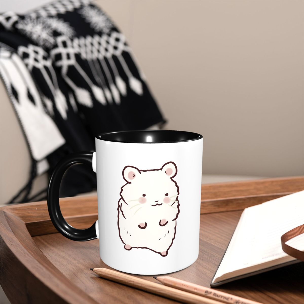 Draw Coffee And Tea - Leuke hamster tekening mok grappige keramische