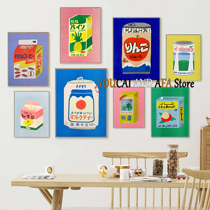 Draw Coffee And Tea - Abstract dranken melk sap frisdrank thee