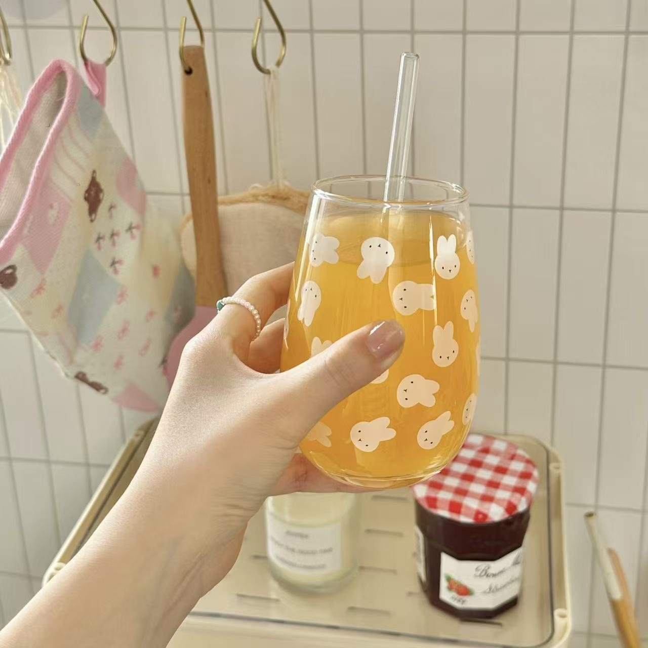 Schattig Miffy Konijn Bedrukte - Juice Tea Coffee recensie en prijs
