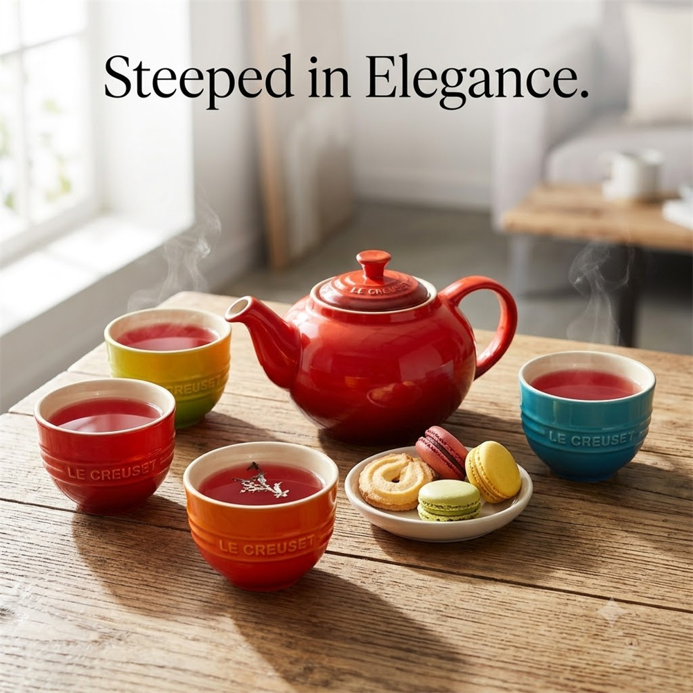 5-delige Le Creuset chipbesten - Coffee Tea Organizer recensie en prijs