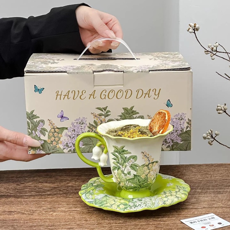 Lelietje-van-dalen bloeiende a - Coffee Tea Sugar Set recensie en prijs
