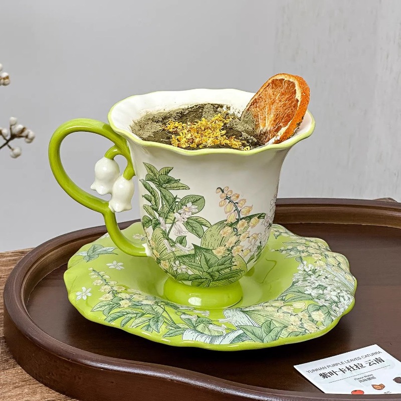 Lelietje-van-dalen bloeiende a - Coffee Tea Sugar Set recensie en prijs