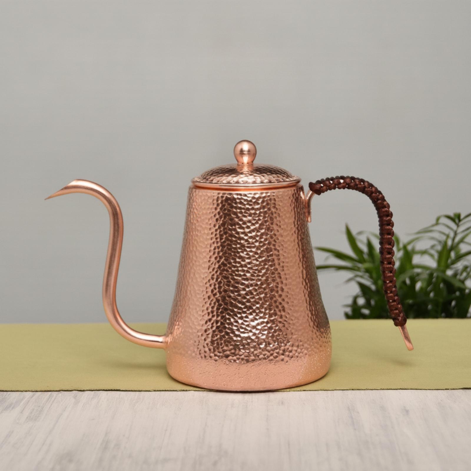 Koperen zwanenhalsketel, geham - Coffee Tea Pots recensie en prijs