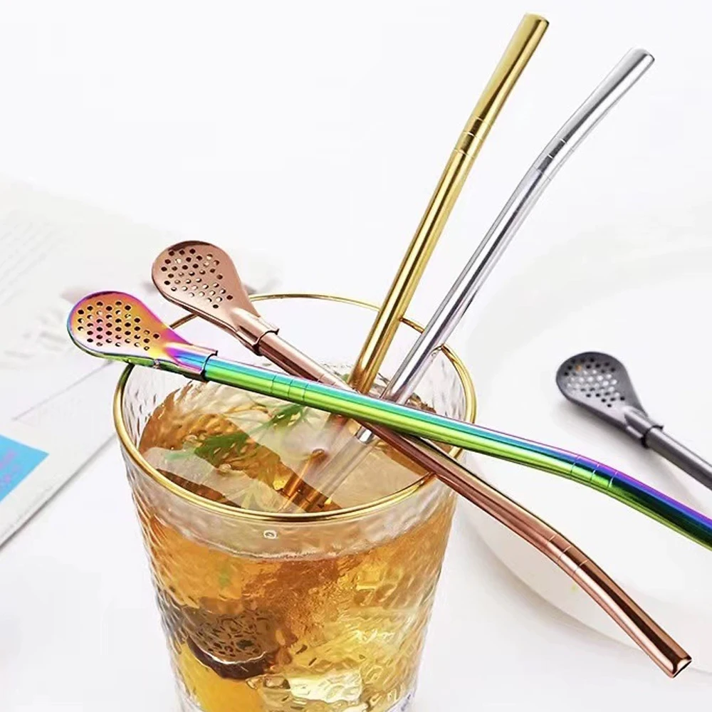 8 Stuks Filter Thee Stro Lepel - Coffee Tea Spoon recensie en prijs