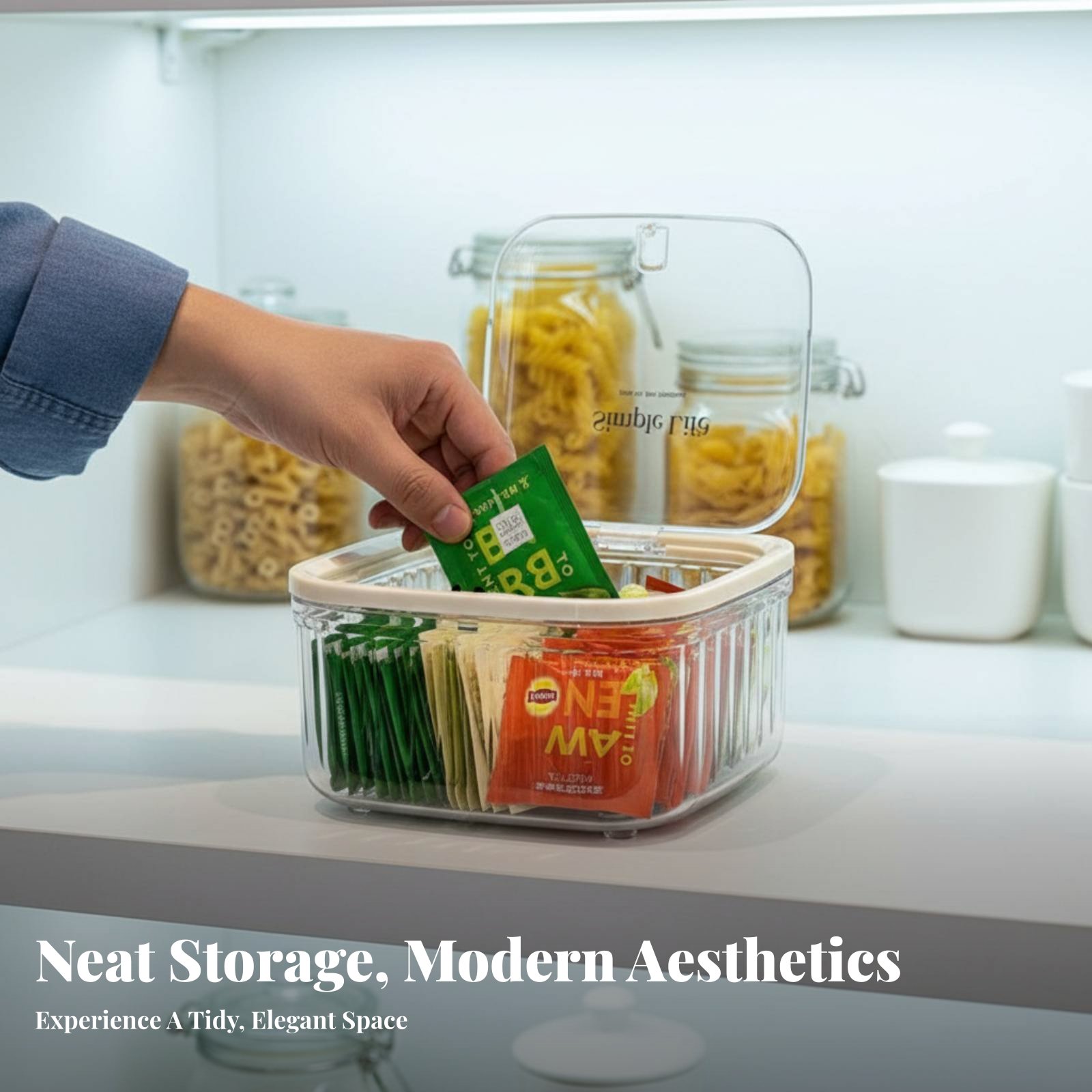 Plastic theezakjes opbergdoos  - Coffee Tea Organizer recensie en prijs