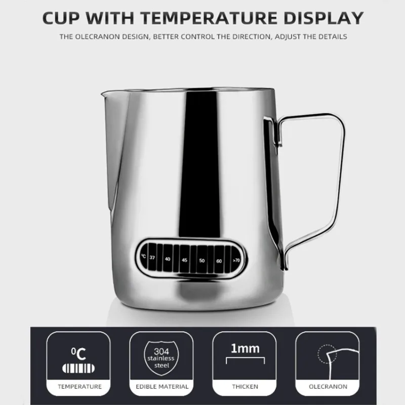 350 ml Rvs Melkopschuimkan Tem - Barista Milk Jug recensie en prijs