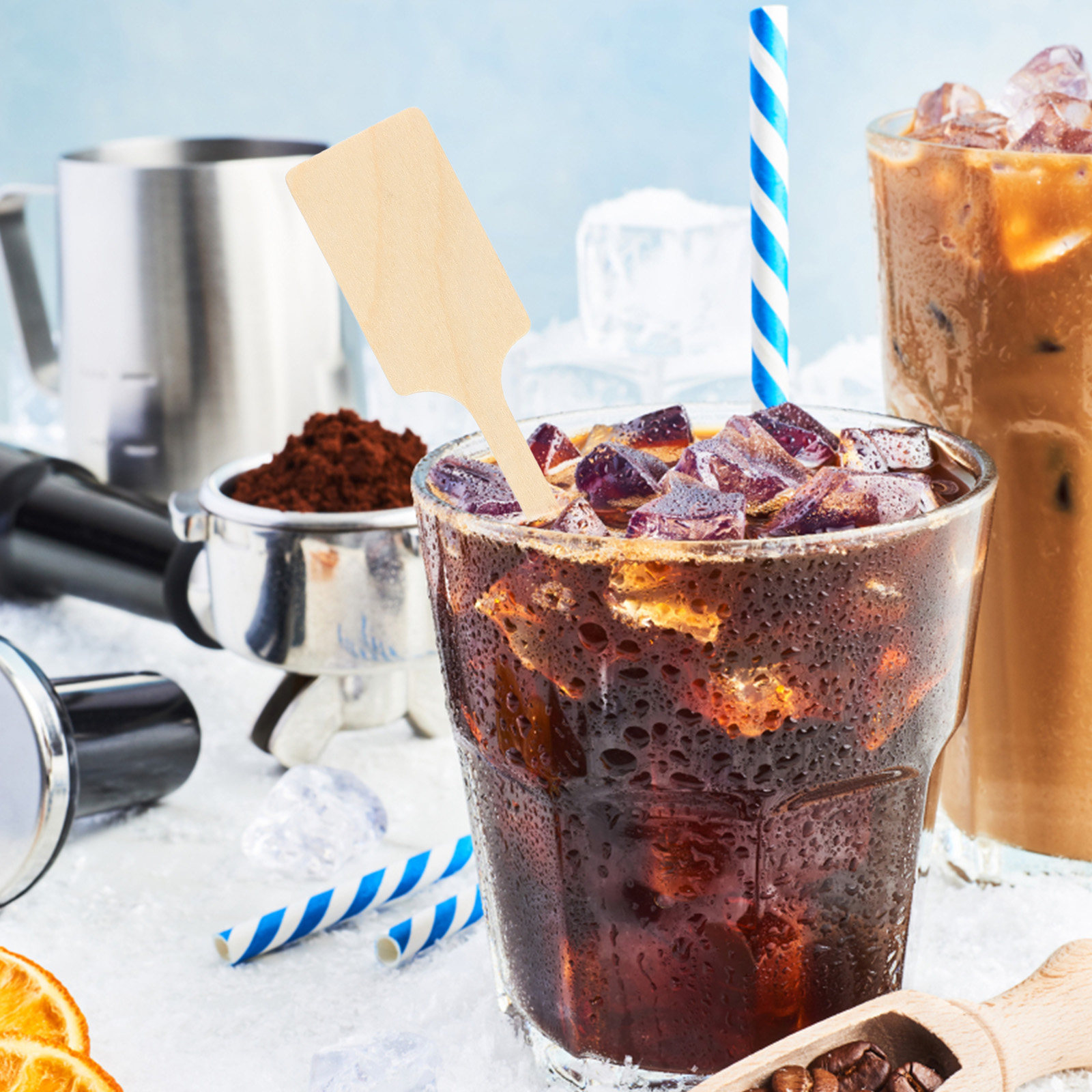 100 stuks houten koffieroersto - Juice Tea Coffee recensie en prijs