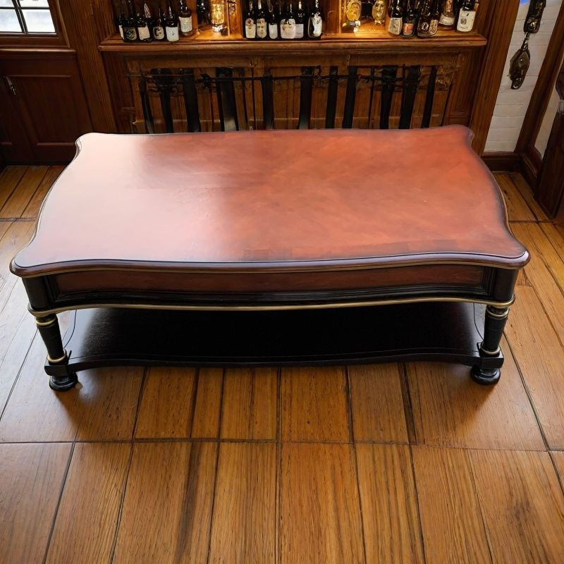 massief houten retro salontafe - Draw Coffee And Tea recensie en prijs