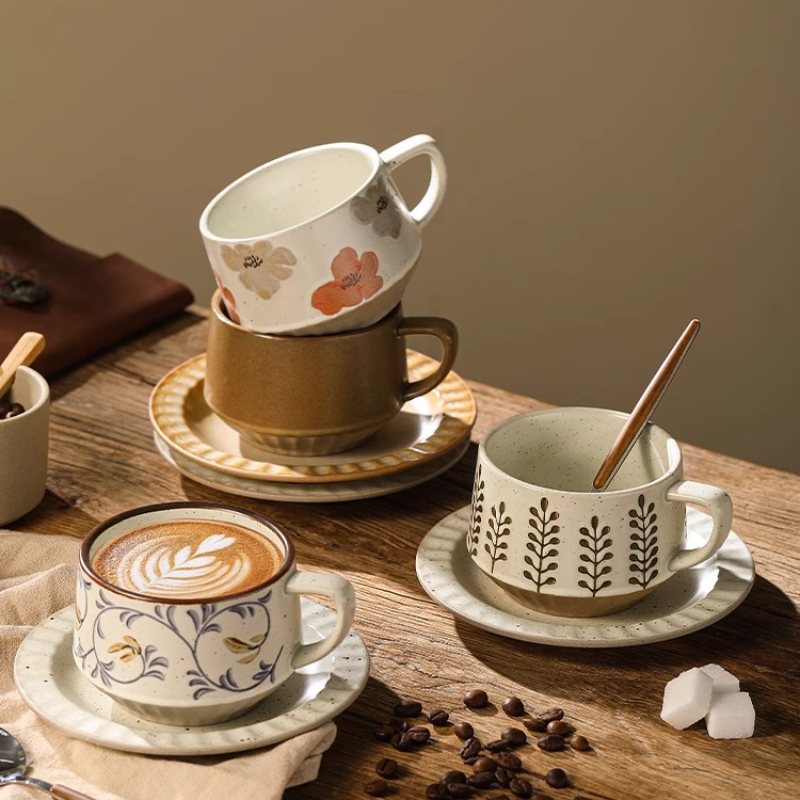 Retro keramische beker grof aa - Coffee Tea Sugar Set recensie en prijs