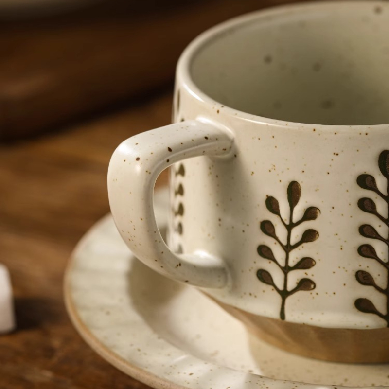 Retro keramische beker grof aa - Coffee Tea Sugar Set recensie en prijs