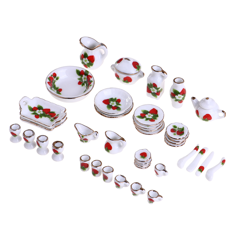1 Set 1:12 Miniatuur Poppenhui - Coffee Tea Sugar Set recensie en prijs