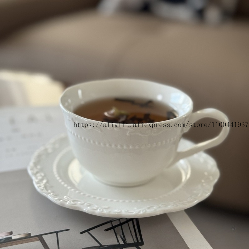 Franse lichte luxe reliëf bloe - Coffee Tea Sugar Set recensie en prijs