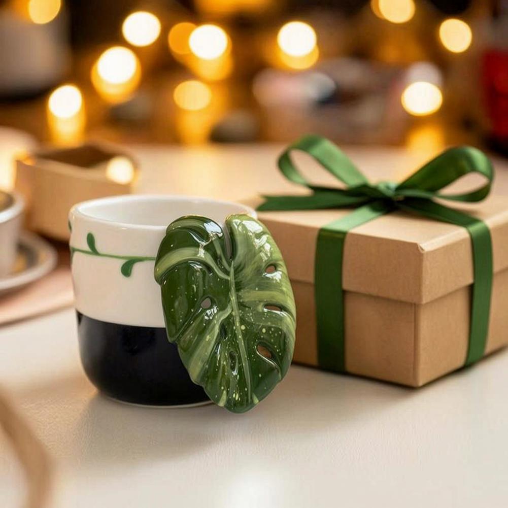 Keramische koffiemok met 3D bl - Coffee Tea For Plants recensie en prijs