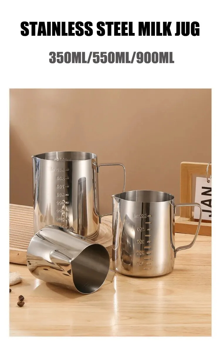Roestvrijstalen melkopschuimka - Barista Milk Jug recensie en prijs