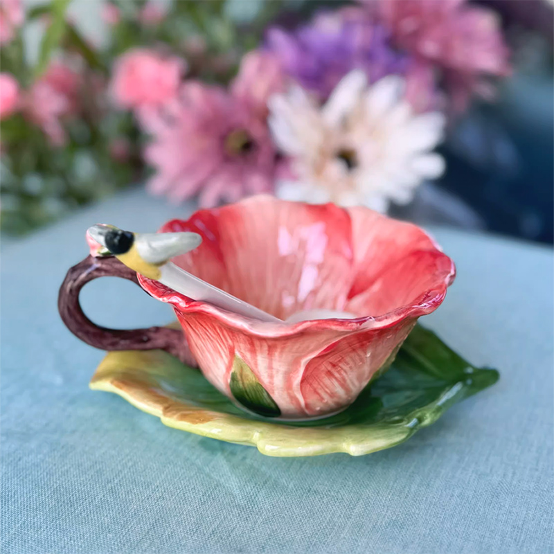Keramische bloemenkoffiekop me - Coffee Tea Or recensie en prijs